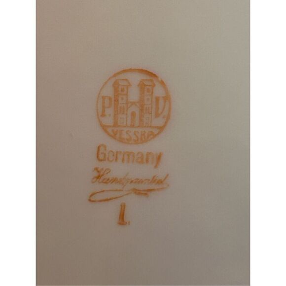 PV Vessra Germany Floral Open Handle Serving plate - Picture 6 of 11